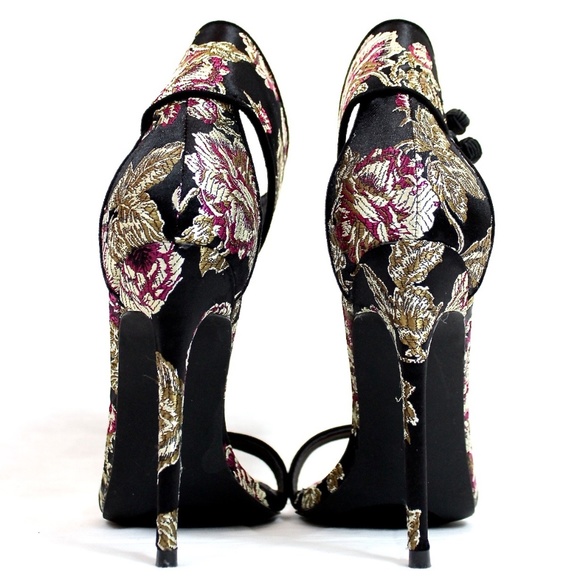 Multi color Open Toe Stiletto Heel Sandals - Picture 3 of 5